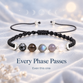 Moon phases crystal bracelet black free box