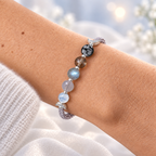 Moon phases crystal bracelet stones
