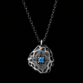 "Meteor" — 999 Fine Silver Necklace · Celestial Collection