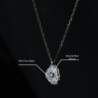 "Meteor" — 999 Fine Silver Necklace · Celestial Collection