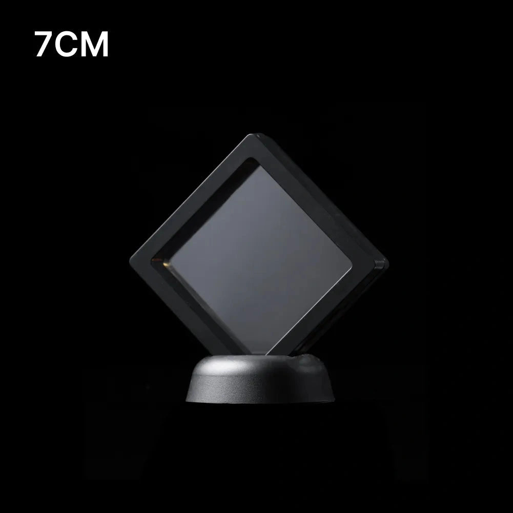 3D Floating Display Case With Round Base Option Details 01