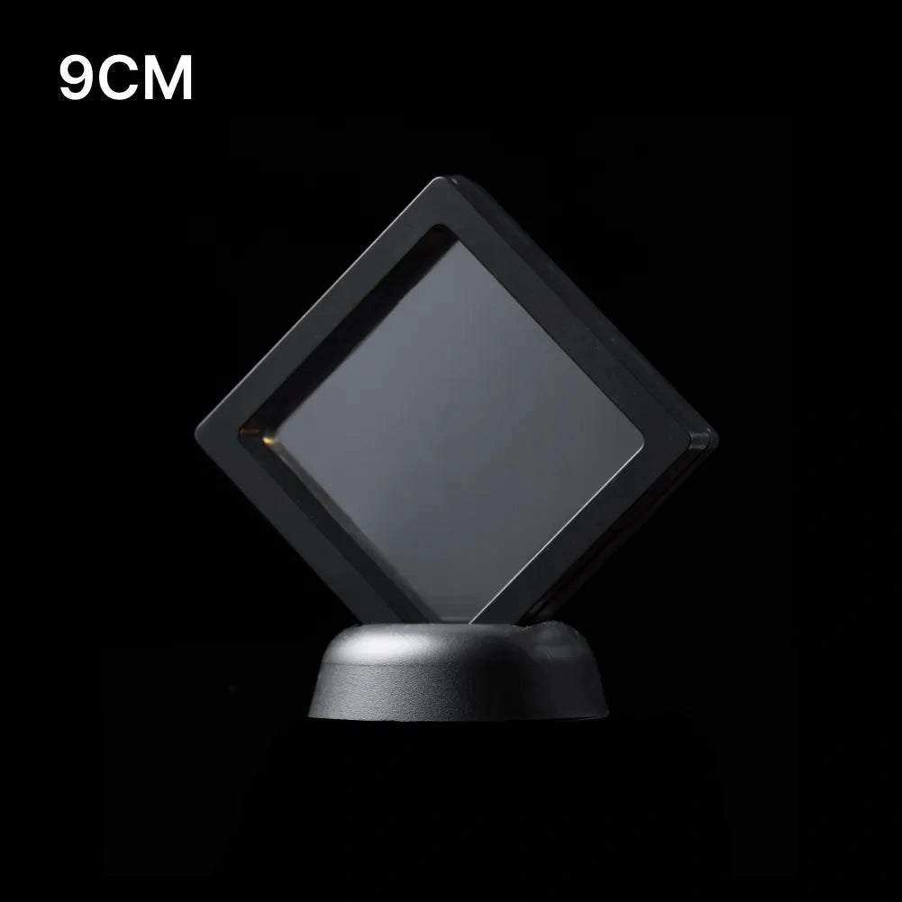 3D Floating Display Case With Round Base Option Details 02