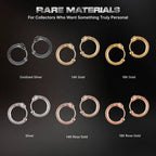 Ouroboros-Hoop-Ohrringe in mehreren Material- und Größenoptionen
