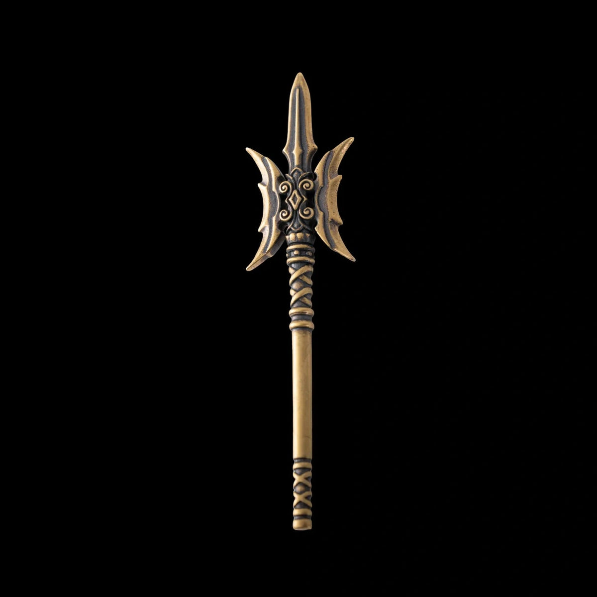 Brass Double Sided Halberd