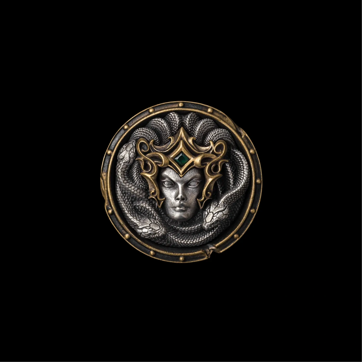 Aegis of Medusa Brass and White Bronze