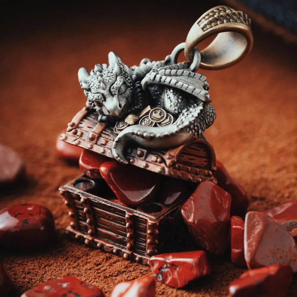saltlume.com Dragon Treasure Chest Pendant - image 3