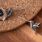 Kolibri-Stecker-Ohrringe Echtaufnahme 2
