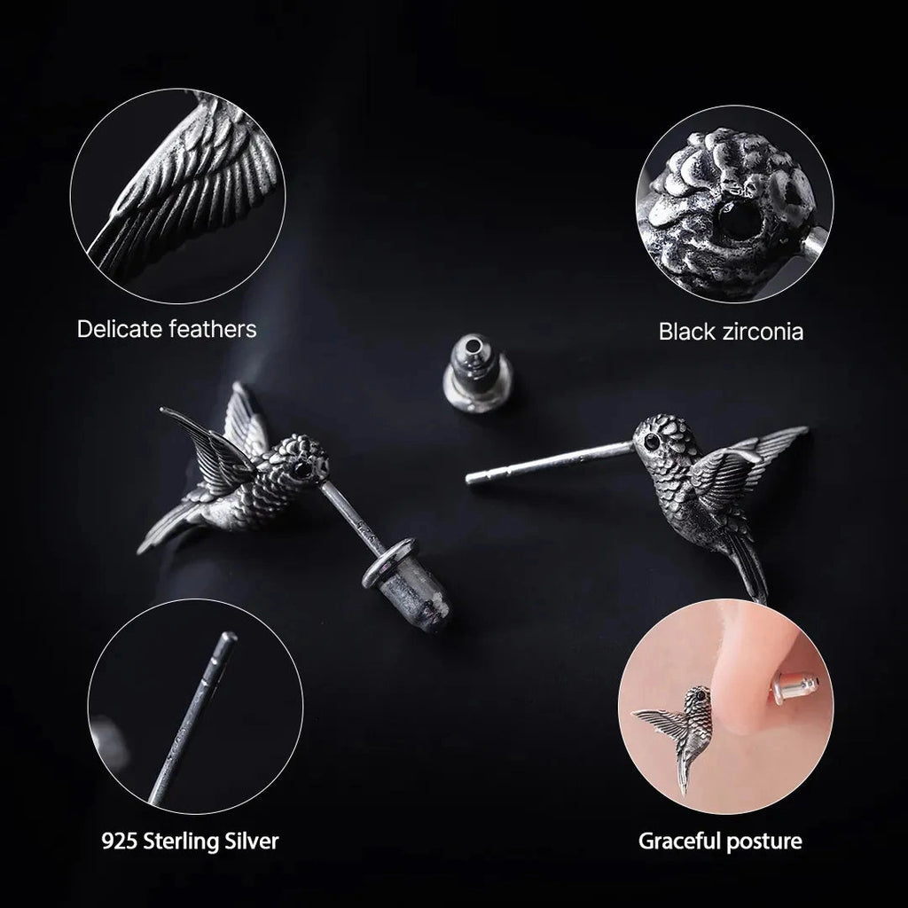 Kolibri-Stecker-Ohrringe Details