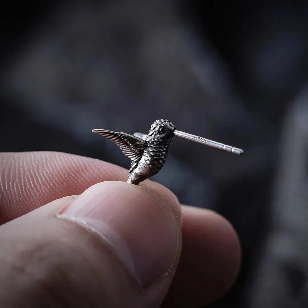 Kolibri-Stecker-Ohrringe Details 06