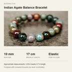 Size guide: approximately 10 mm beads, 17 cm bracelet length and an elastic stretch cord