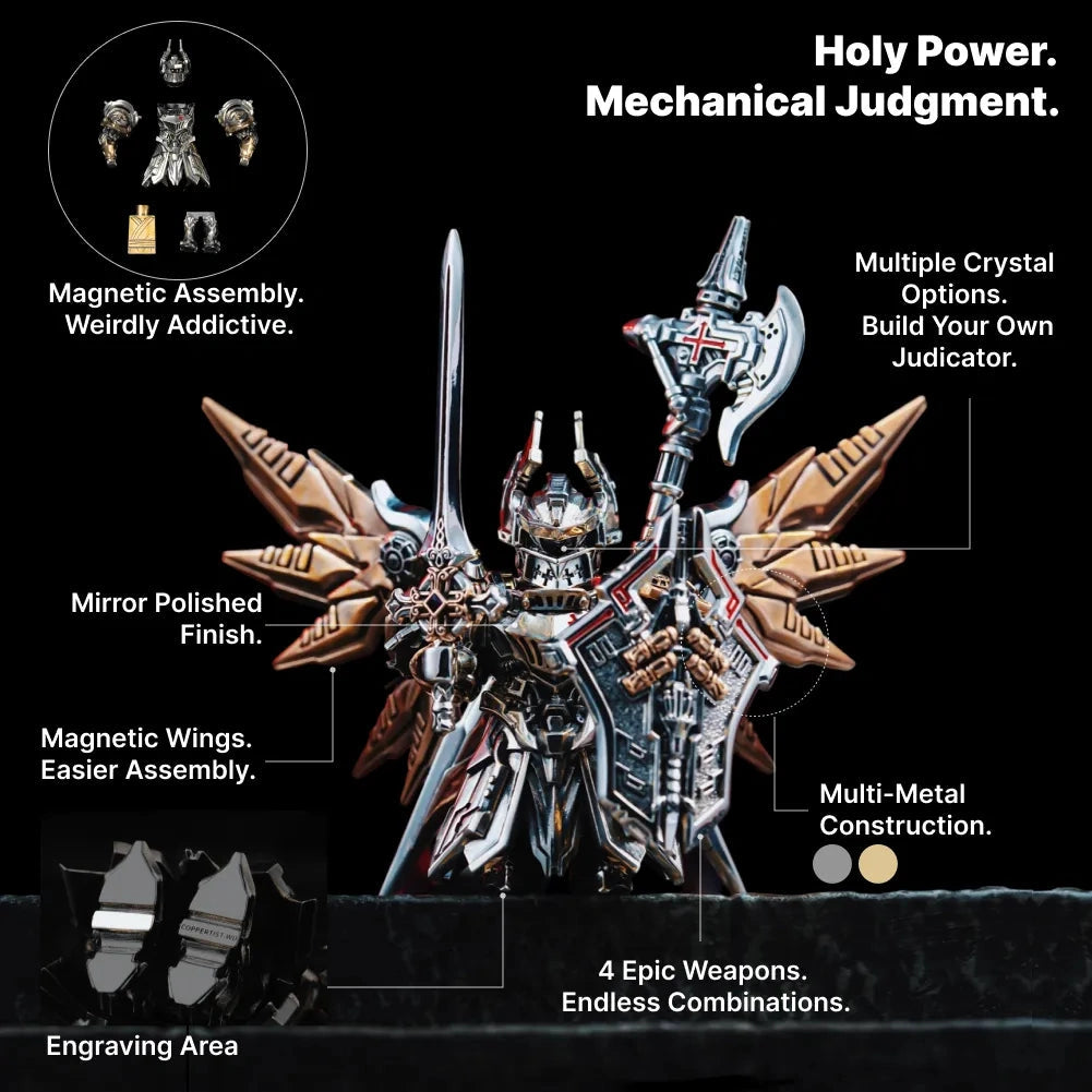 Biały Brąz z detalami mecha Justicar 02