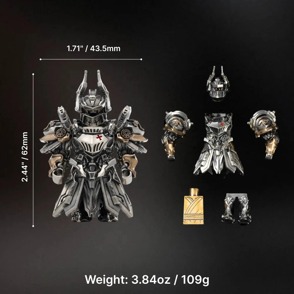 Biały Brąz z detalami mecha Justicar 09
