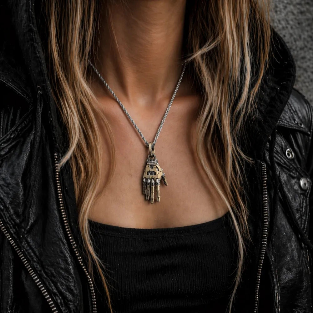Mechanical Hand Pendant Detail 05