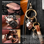Copper & White Bronze Mechanical Heart Pendant feature overview and kinetic heart mechanism