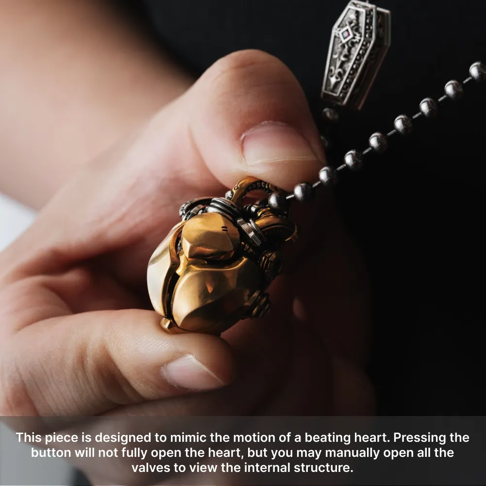 Mechanical Heart Pendant Details 10