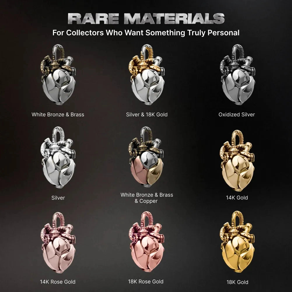 Mechanical Heart Pendant Details 12