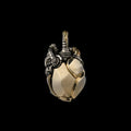saltlume.com Mechanical Heart Pendant - Brass & White Bronze - image 16