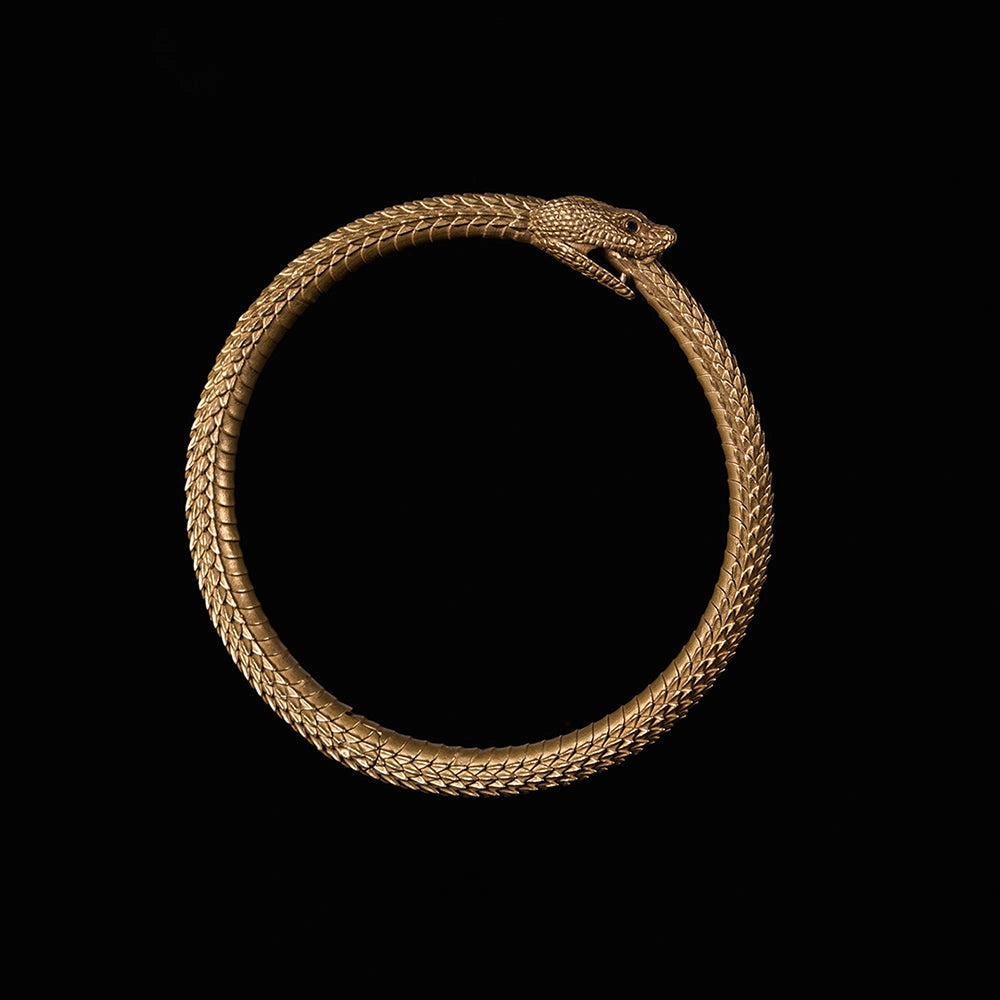 Koop Messing Ouroboros armband#Brass