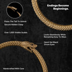 Ouroboros armband Messing