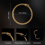 Ouroboros armband Messing