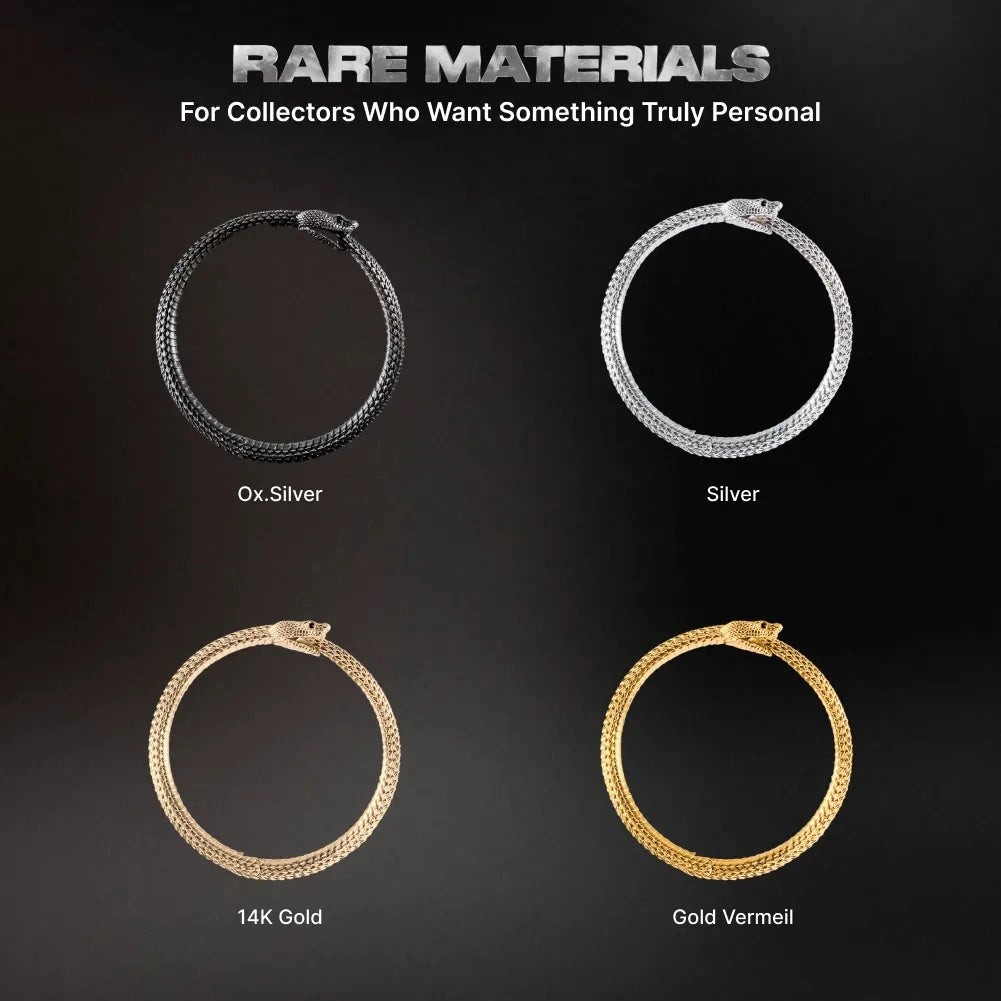Ouroboros armband Messing