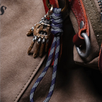Messing-Paracord-Geflochtene Schlüsselanhänger-Details 02