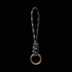 Messing-Paracord Geflochtener Schlüsselanhänger Phantom Lila