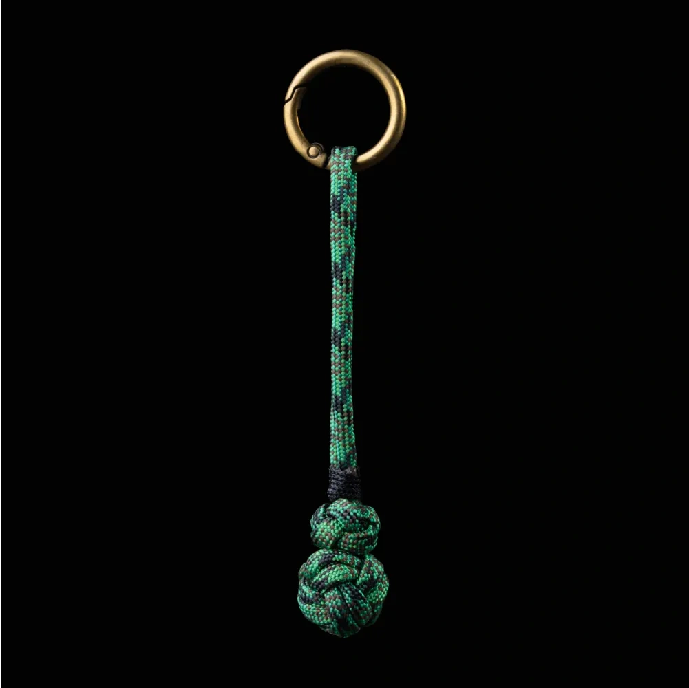 Gourd Version Brass Paracord Braided Keychain Forest Tale