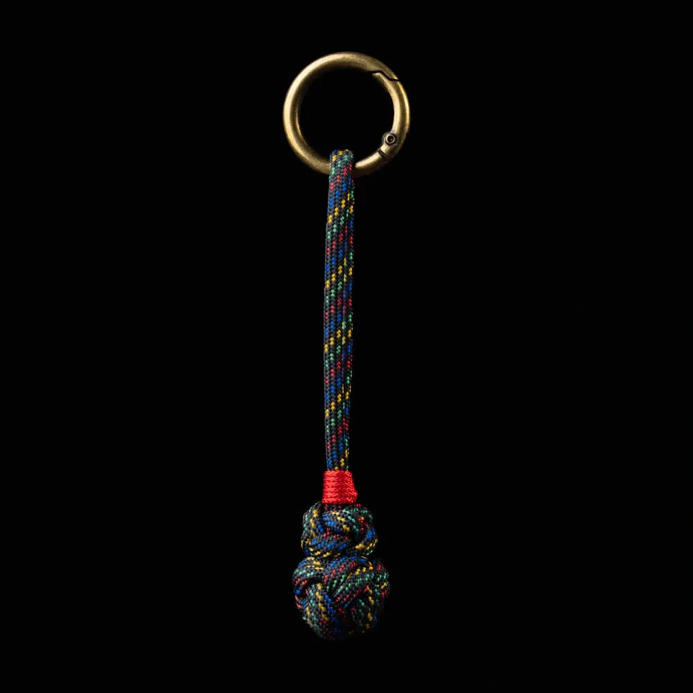 Gourd Version Brass Paracord Braided Keychain Pixel Play