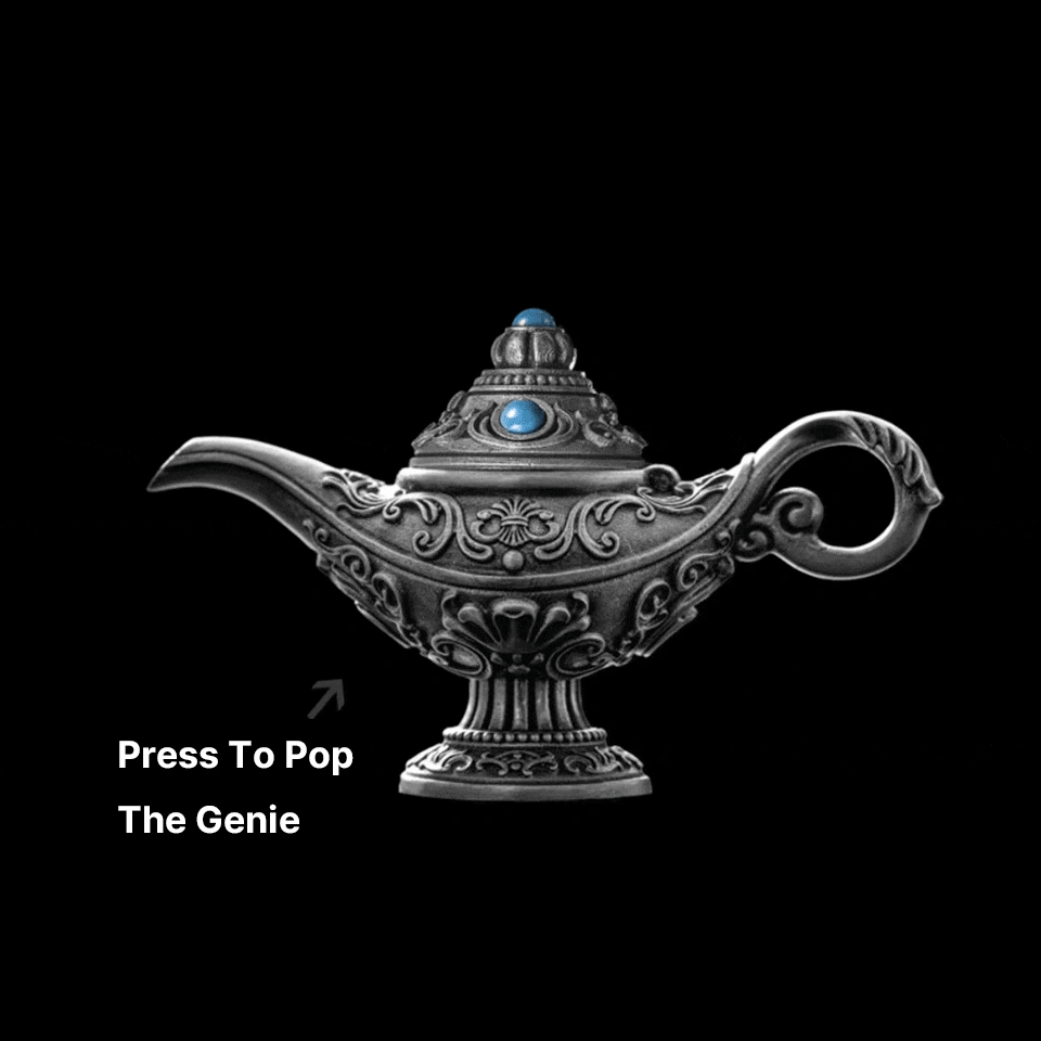 White Bronze Magic Lamp Pendant