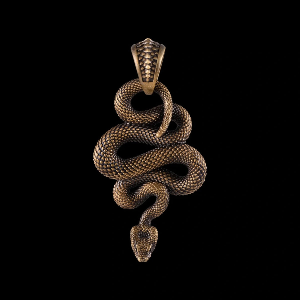 Brass Snake Pendant