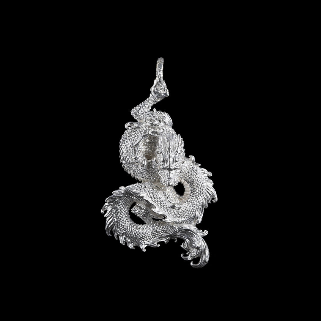 Silver Dragon Pendant