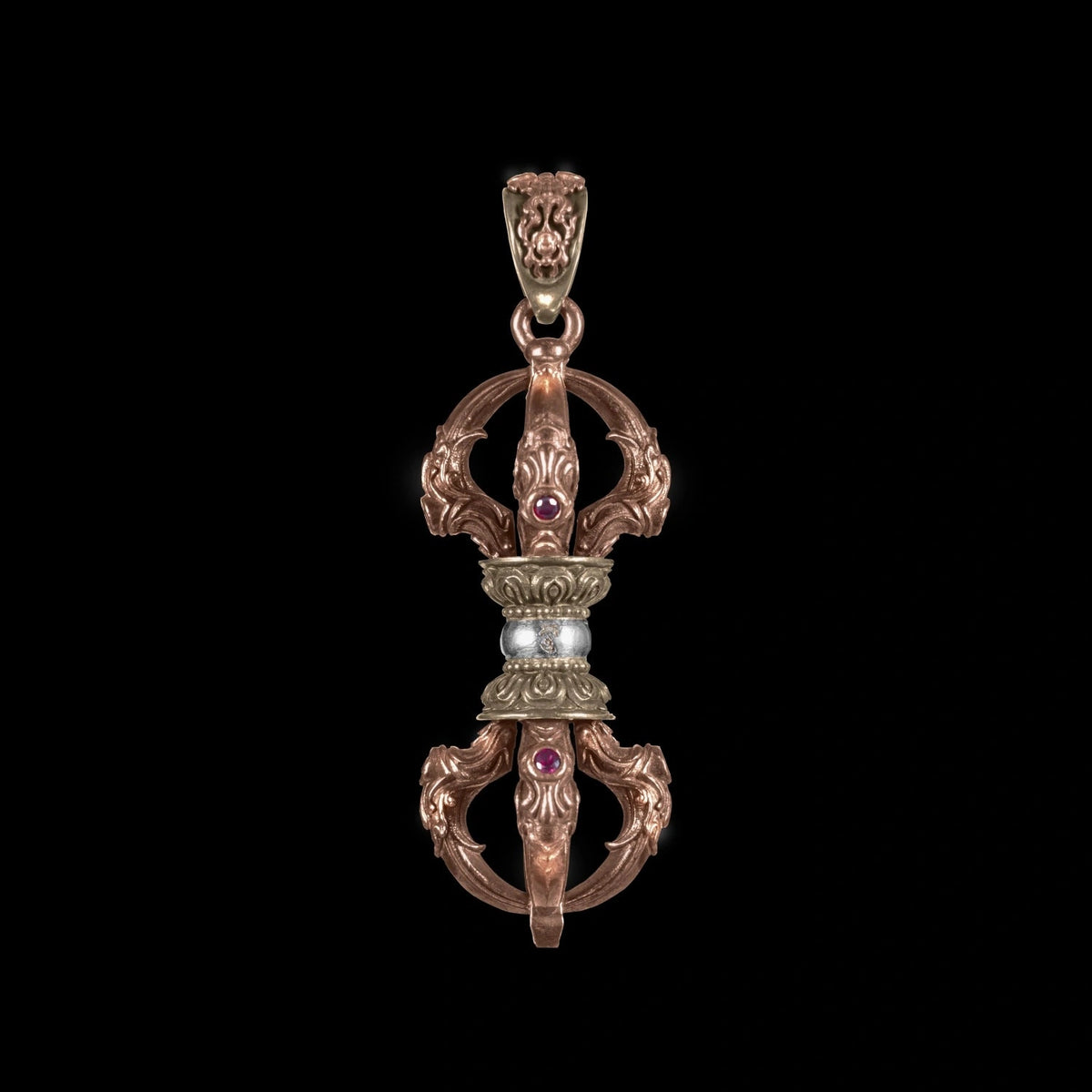 Copper Vajra Pestle Pendant