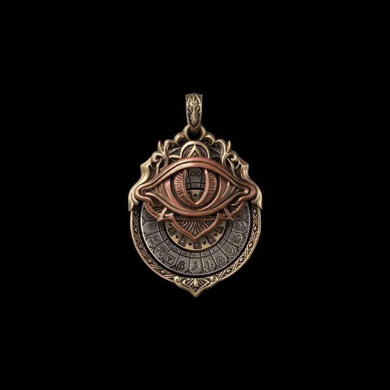 Brass Tarot Vision Pendant