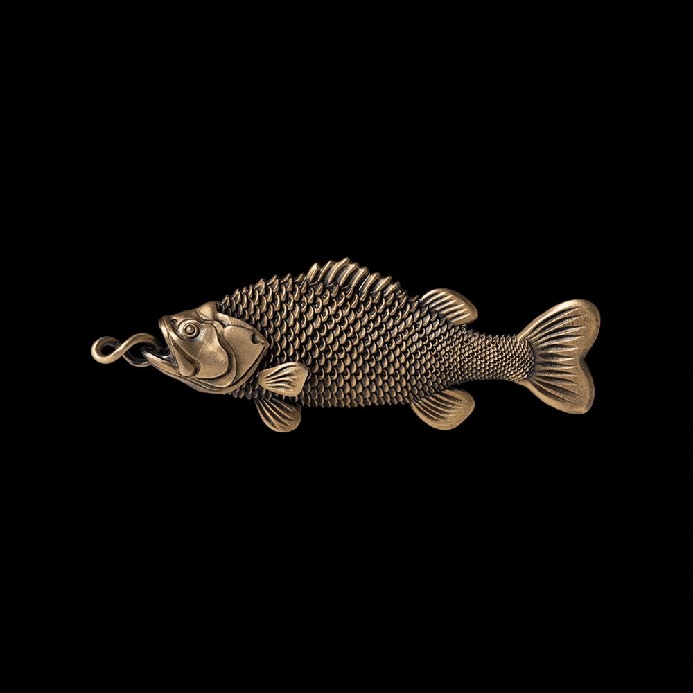 Brass Bass Fidget Pendant