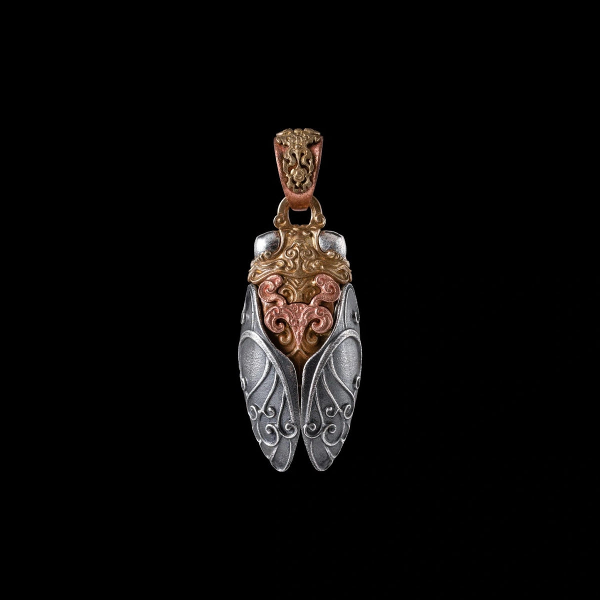 Brass Cicada Pendant