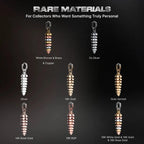 Rattlesnake Tail earrings in multiple material and color options