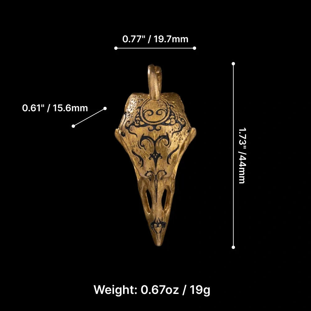saltlume.com Raven Skull Pendant - image 10