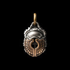 White Bronze Scarab Pendant Pendant Only