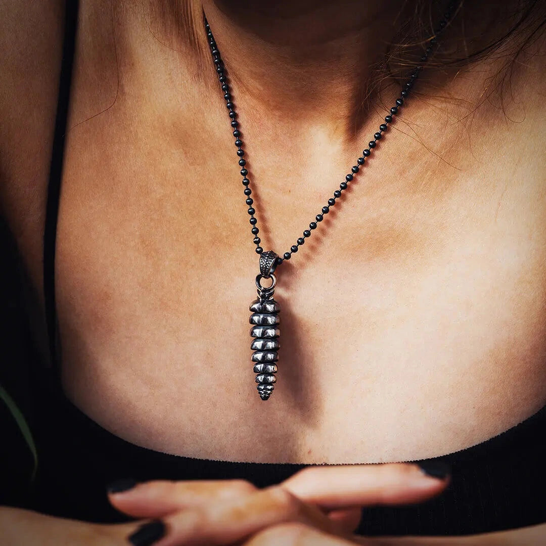Female Silver Ball Chain Necklace