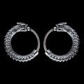 ウロボロス フープピアス｜いぶし銀の商品画像