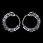 ウロボロス フープピアス｜いぶし銀の商品画像