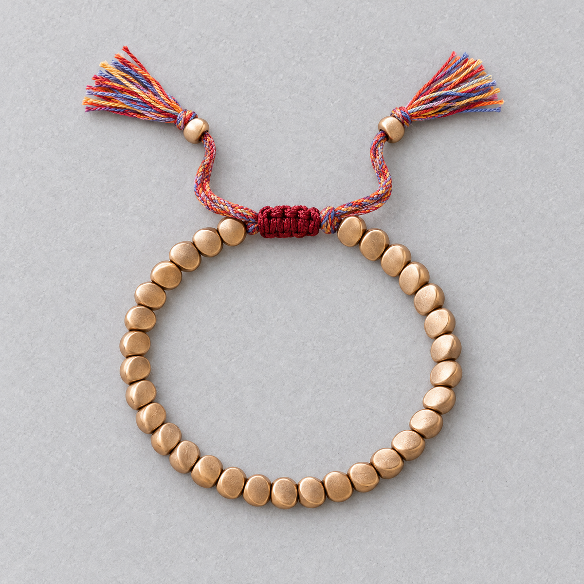 Tibetan-Style Copper Bead Bracelet