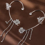 Butterfly Tassel Zircon Earrings