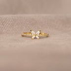 With Brave Wings She Flies Butterfly Ring