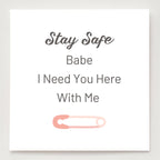 Be Safe Stay Strong Safety Pin Ring
