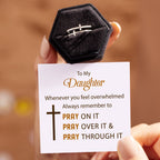 To My Daughter Pray Through It Double Cross Ring