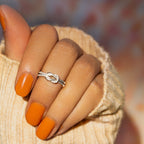Mother & Daughter Ring - Square Knot Ring