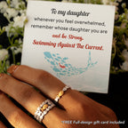 Be Strong and Swimming Against The Current Ring
