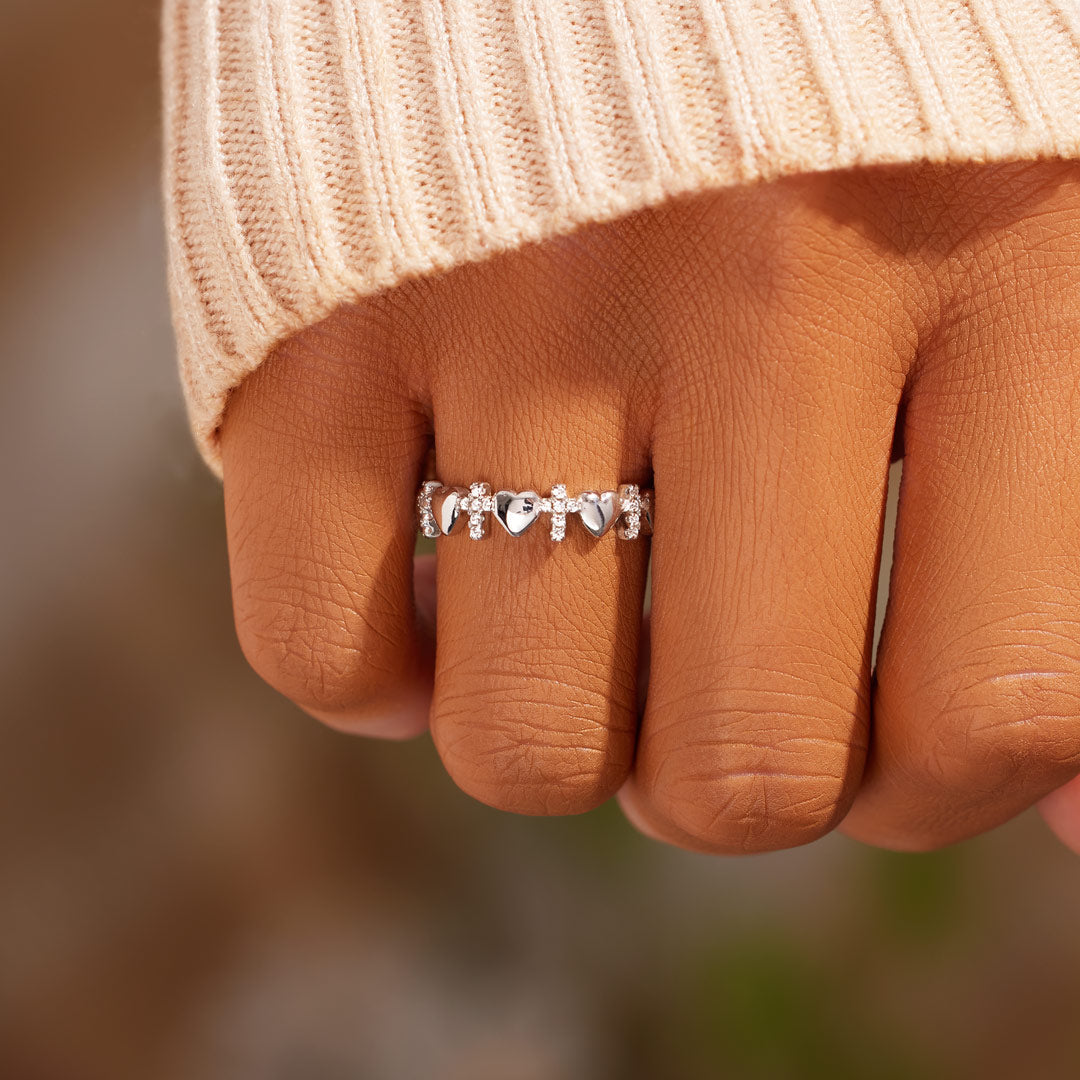 God Says You Are Strong Heart & Cross Band